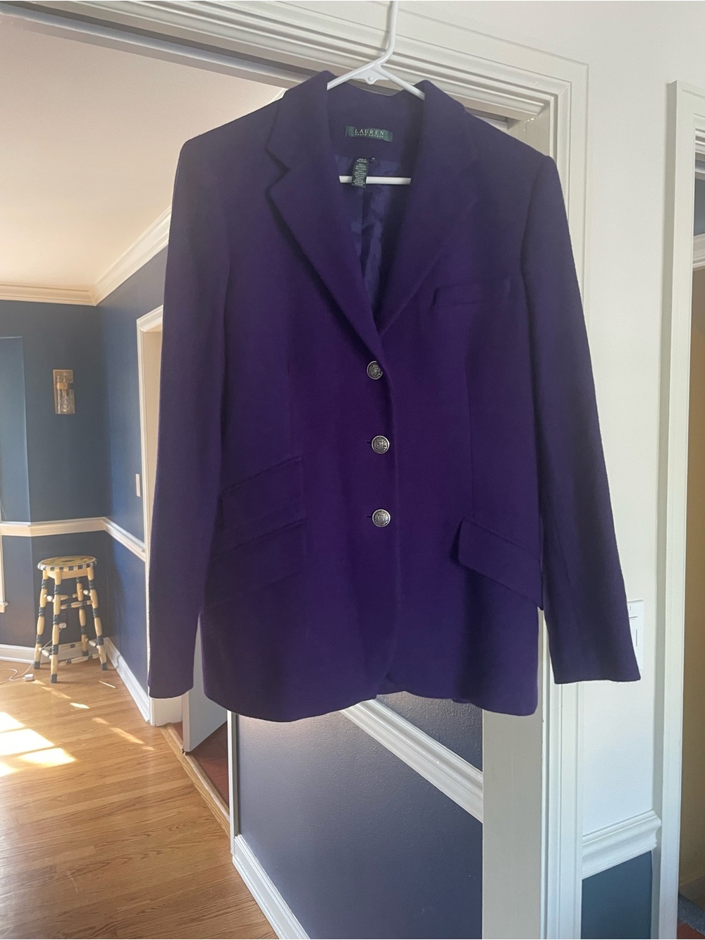 Ralph Lauren Purple Women's Blazer 12 royal purple statement piece